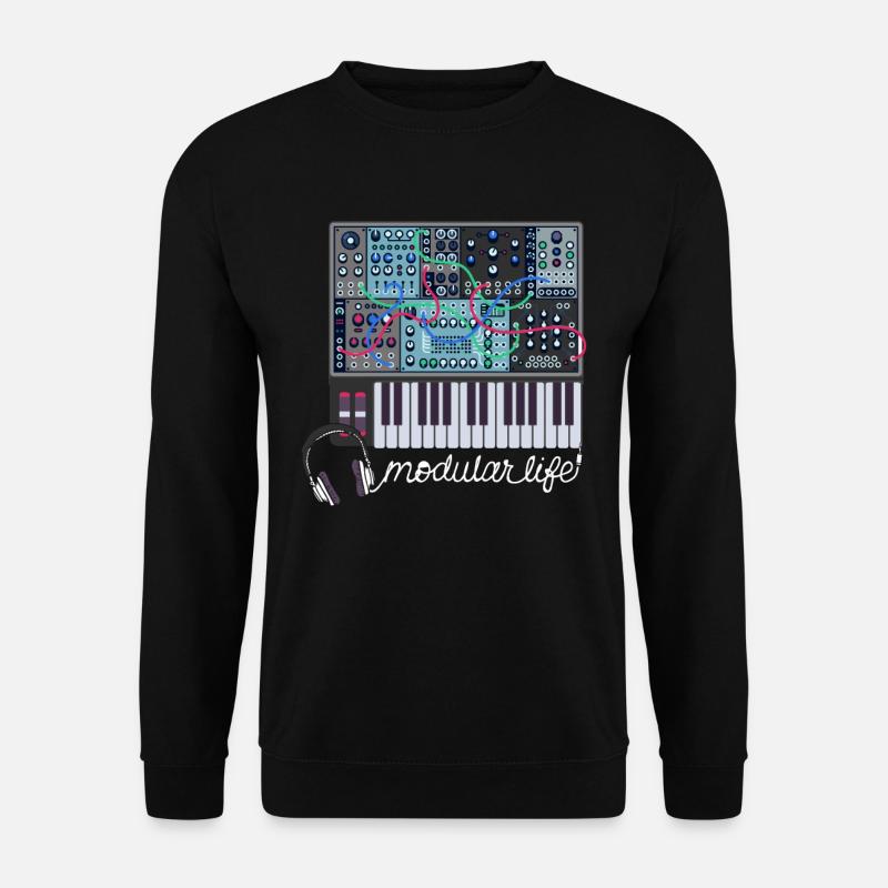 Sintetizzatore musicale elettronico modulare - Felpa unisex - nero