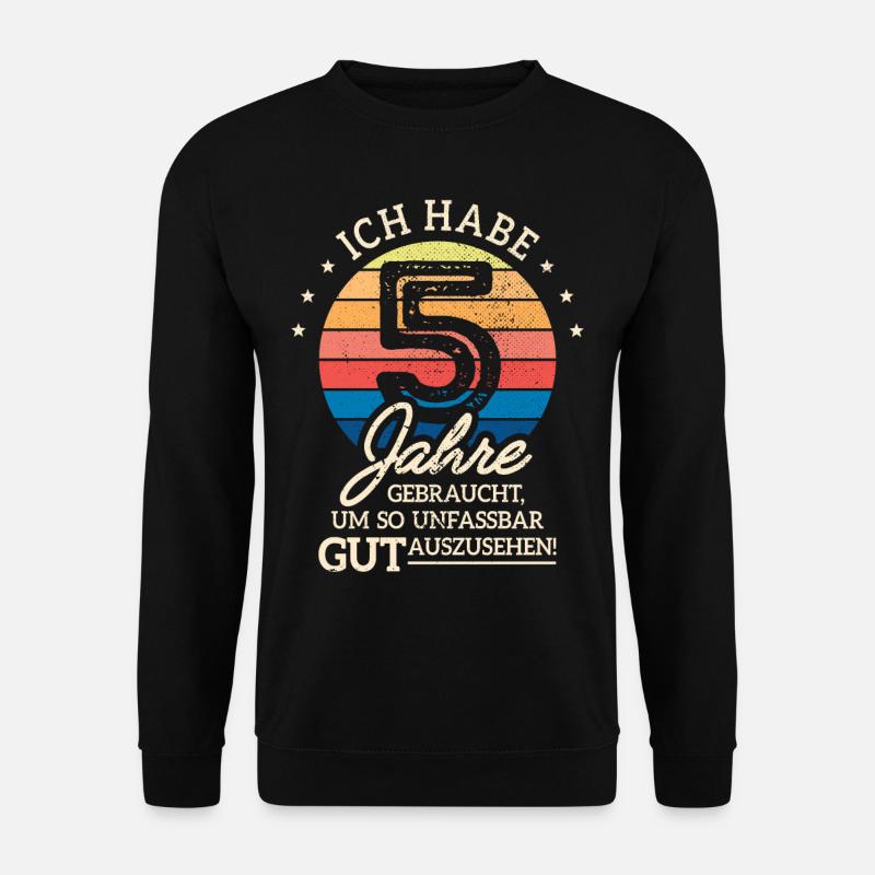 5. Geburtstag Geschenk Habe 5 Jahre Gebraucht - Unisex Pullover - Schwarz
