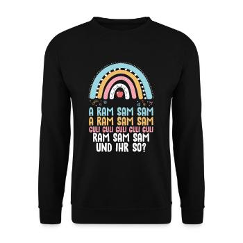 Aramsam, Guli Gulli, nursery rhyme, teacher, educator - Unisex Sweatshirt - black - Front - Alina (178cm) & Michal (187cm)