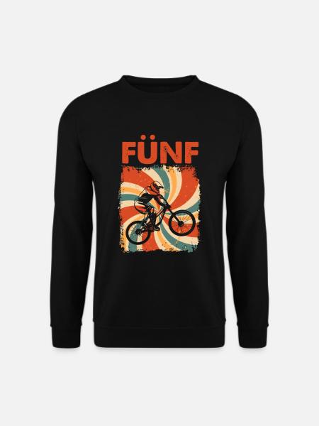 5. Geburtstag Mountainbike 5 Geburtstagshirt MTB - Unisex Pullover - Schwarz