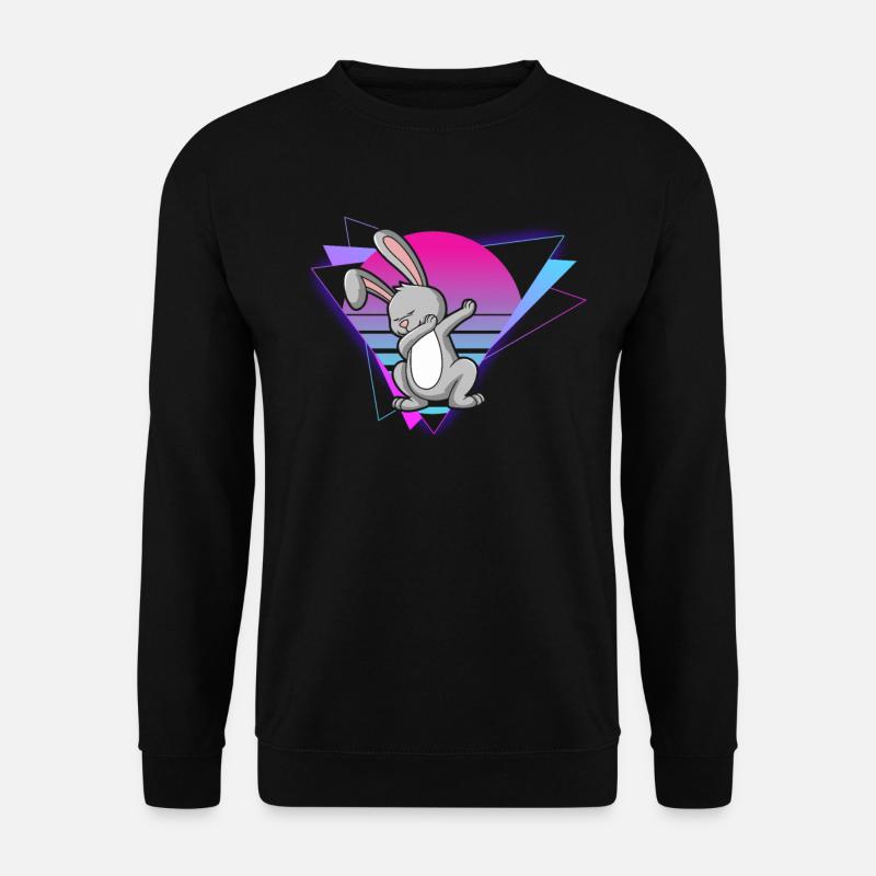Vaporwave Rabbit - Unisex Sweatshirt - black