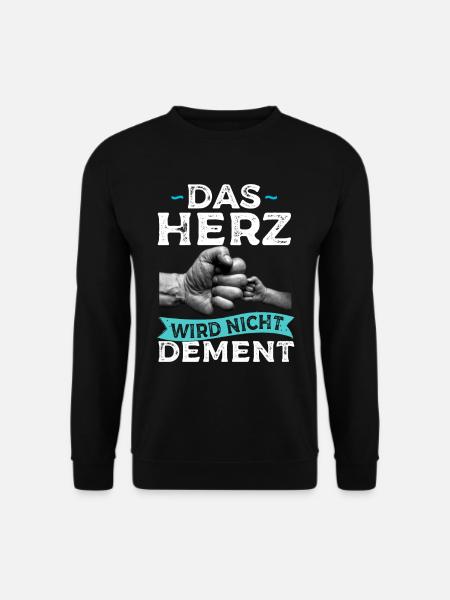 Das Herz Wird Nicht Dement Pflege Altenpflege - Unisex Pullover - Schwarz