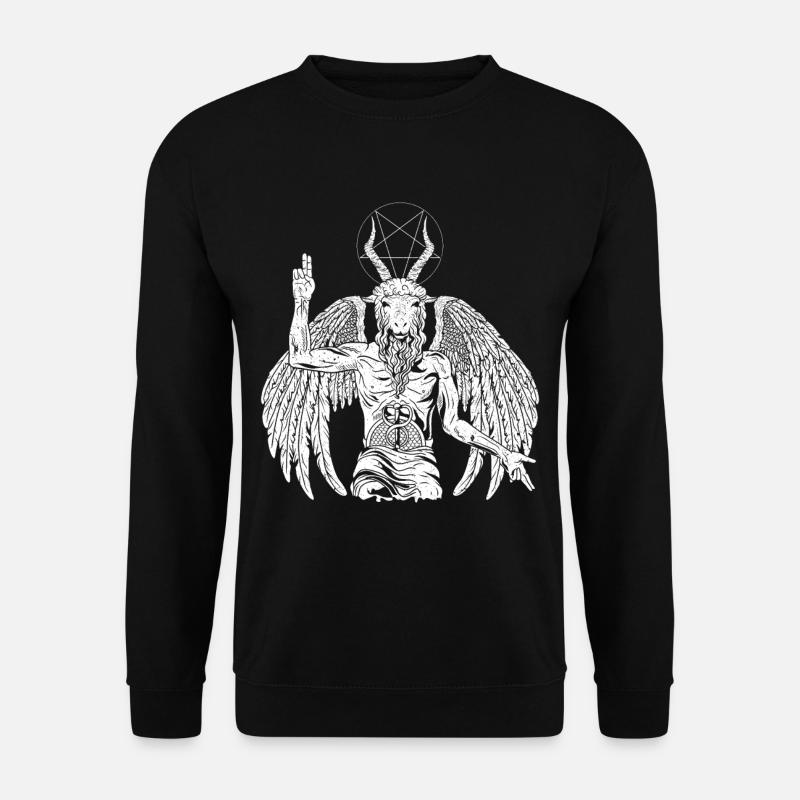 Teufel Baphomet Gothic Ziege - Unisex Pullover - Schwarz