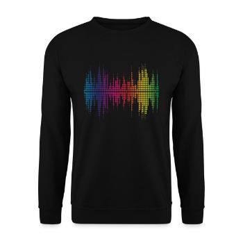 Sound Engineer Music Audio Technician Audio Wave - Unisex Sweatshirt - black - Front - Alina (178cm) & Michal (187cm)
