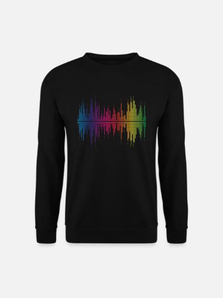 Tontechniker Musik Audiotechniker Audiowelle - Unisex Pullover - Schwarz