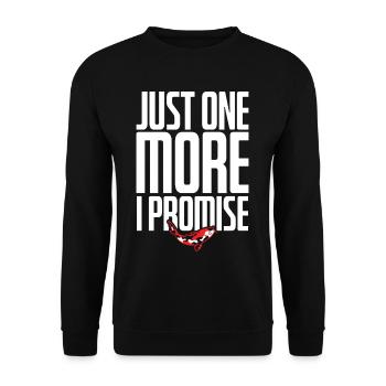 Just One More Koi I Promise - Unisex Pullover - Schwarz - Vorne - Alina (178cm) & Michal (187cm)