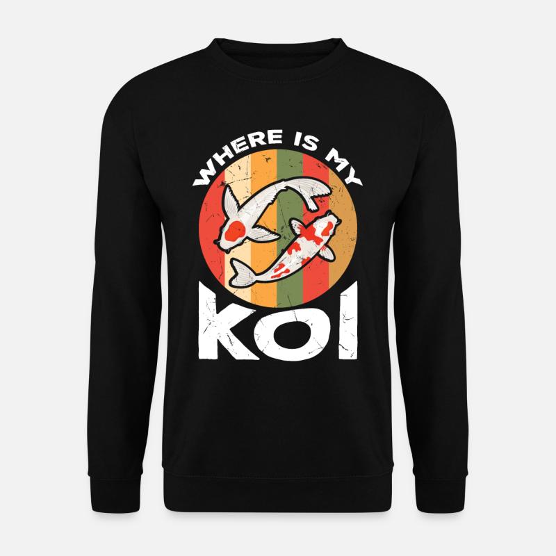 Where Is My Koi - Unisex Pullover - Schwarz