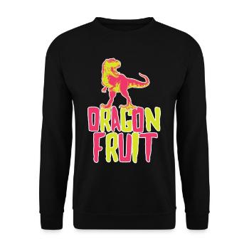 Dragon Fruit Dinosaur - Unisex Pullover - Schwarz - Vorne - Alina (178cm) & Michal (187cm)