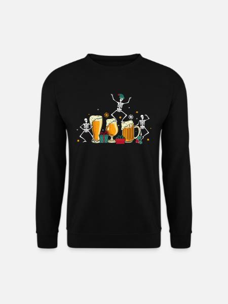Skeleton Beer - Unisex Sweatshirt - black