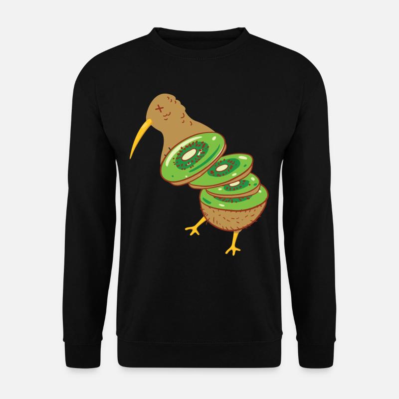 Kiwi Bird Fruit Joke - Unisex Pullover - Schwarz