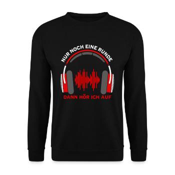 Nur Noch Eine Runde Zocken Gamer Controller - Unisex Pullover - Schwarz - Vorne - Alina (178cm) & Michal (187cm)