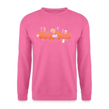 Trick Or Treat Beer - Sweat-shirt Unisexe - rose - Devant