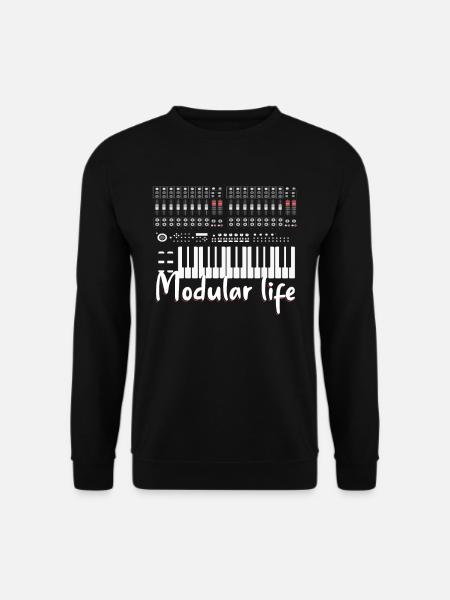 Modular Life Electronic Musical Synthesizer - Unisex Pullover - Schwarz