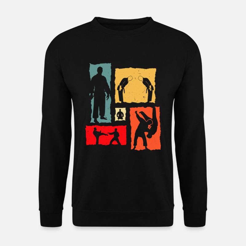 Judo Retro - Unisex Sweatshirt - black