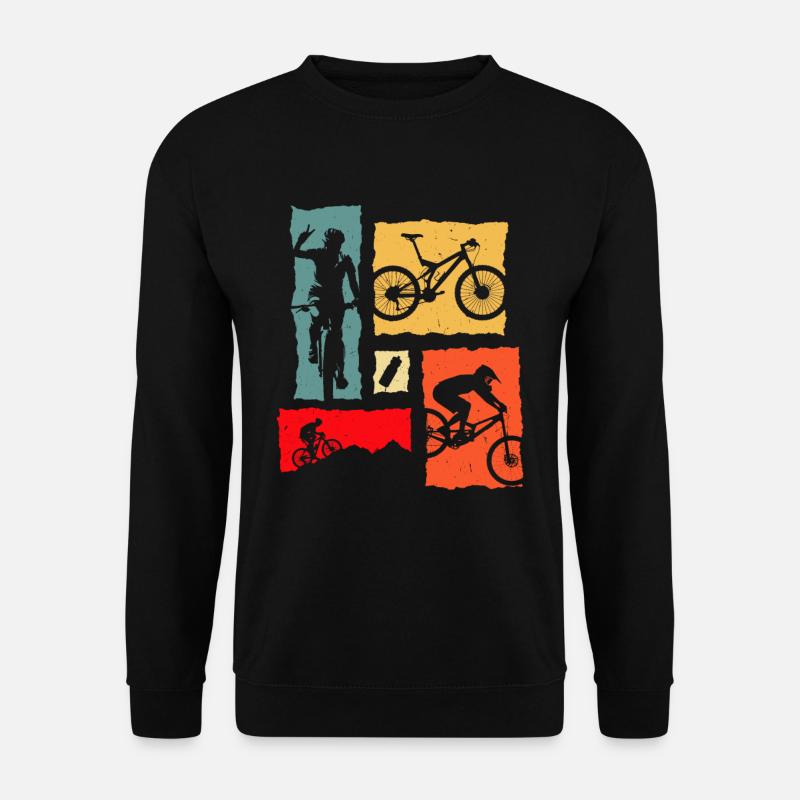 Mountain Bike Retro - Unisex Sweatshirt - black
