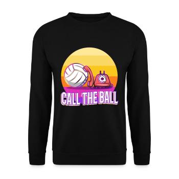 Appelez le ballon volleyball - Sweat-shirt Unisexe - noir - Devant - Alina (178cm) & Michal (187cm)