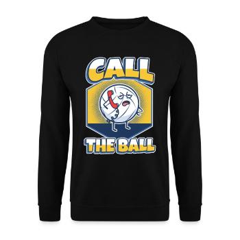Appelez le ballon volleyball - Sweat-shirt Unisexe - noir - Devant - Alina (178cm) & Michal (187cm)