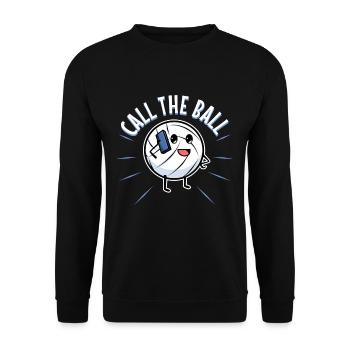 Appelez le ballon volleyball - Sweat-shirt Unisexe - noir - Devant - Alina (178cm) & Michal (187cm)
