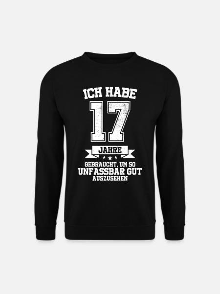 17. Geburtstag Geschenk Habe 17 Jahre Gebraucht - Unisex Pullover - Schwarz