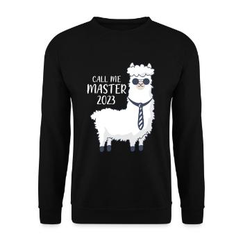 Call me Master 2023 - Unisex Sweatshirt - black - Front - Alina (178cm) & Michal (187cm)