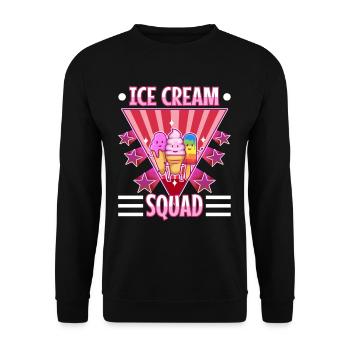 Ice cream squad - Unisex Sweatshirt - black - Front - Alina (178cm) & Michal (187cm)