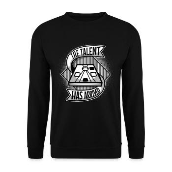 The Talent has arrived cornhole - Unisex Sweatshirt - black - Front - Alina (178cm) & Michal (187cm)