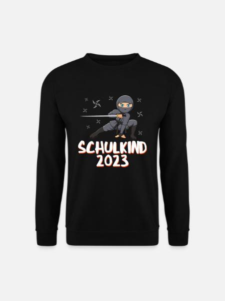 Schulkind 2023 Ninja - Unisex Pullover - Schwarz
