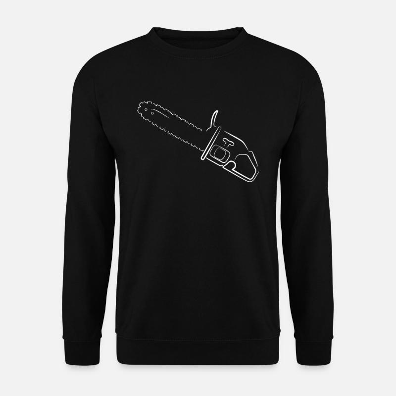 Silhouette de tronçonneuse - Sweat-shirt Unisexe - noir