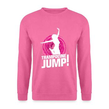 Trampoline Jump - Unisex Pullover - Pink - Vorne