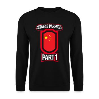 Best Education Chinese Parents Part 1 - Unisex Sweatshirt - black - Front - Alina (178cm) & Michal (187cm)