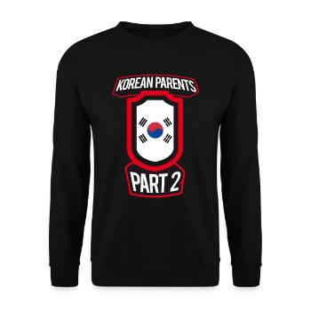 Best Parenting Korean Parents Part 2 - Unisex Sweatshirt - black - Front - Alina (178cm) & Michal (187cm)