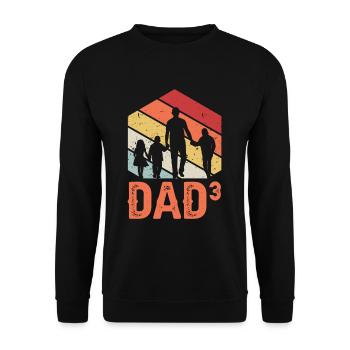 Papa Élevé 3 - Sweat-shirt Unisexe - noir - Devant - Alina (178cm) & Michal (187cm)