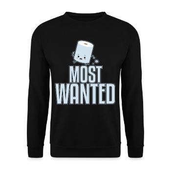 Most Wanted - Unisex Pullover - Schwarz - Vorne - Alina (178cm) & Michal (187cm)