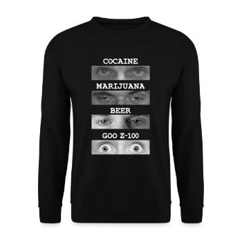 G00 Z-100 - Unisex Sweatshirt - black - Front - Alina (178cm) & Michal (187cm)