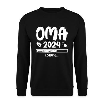 Oma Loading 2024 - Unisex Pullover - Schwarz - Vorne - Alina (178cm) & Michal (187cm)