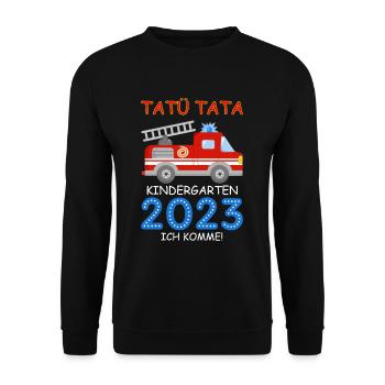 Kindergarten 2023 - Unisex Sweatshirt - black - Front - Alina (178cm) & Michal (187cm)