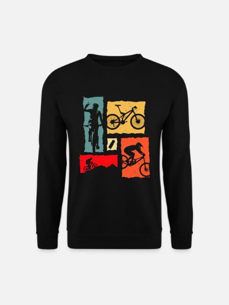 Vélo de montagne Rétro - Sweat-shirt Unisexe - noir