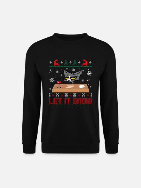 Let it snow Cat - Unisex Sweatshirt - black