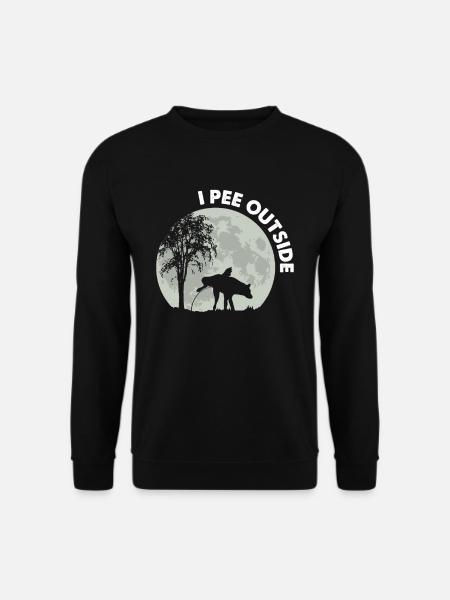 I Pee Outside Dog - Unisex Sweatshirt - black