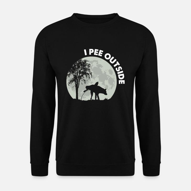 I Pee Outside Hund - Unisex Pullover - Schwarz