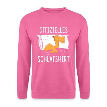 Offizielles Schlafshirt Kamel - Unisex Pullover - Pink - Vorne