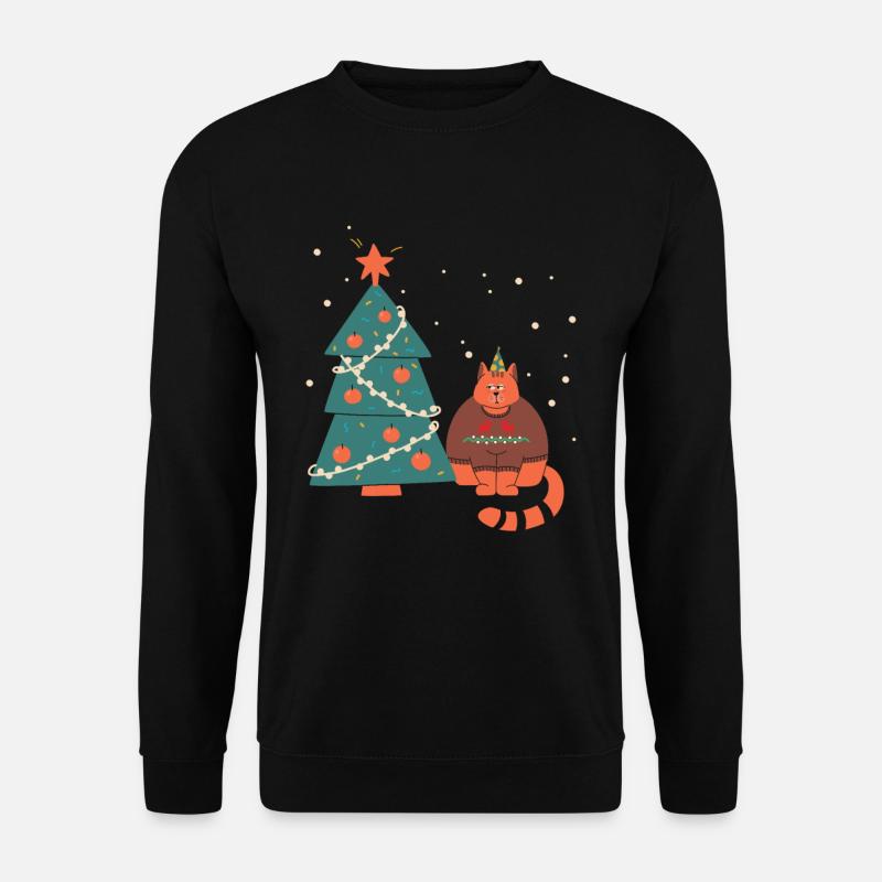 Merry Catmas - Unisex Sweatshirt - black