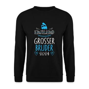 Bald Großer Bruder 2024 - Unisex Pullover - Schwarz - Vorne - Alina (178cm) & Michal (187cm)