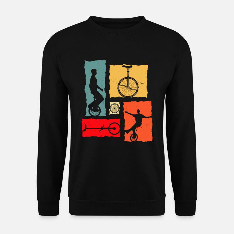 Unicycle Retro - Unisex Pullover - Schwarz