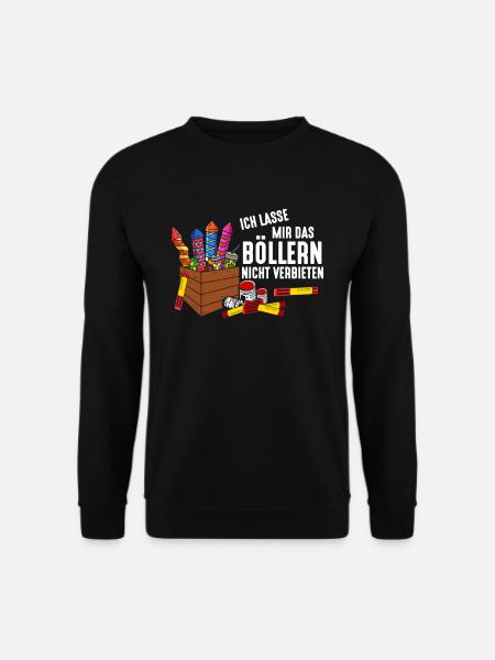 Ich lasse mir das Böllern nicht verbieten - Unisex Pullover - Schwarz