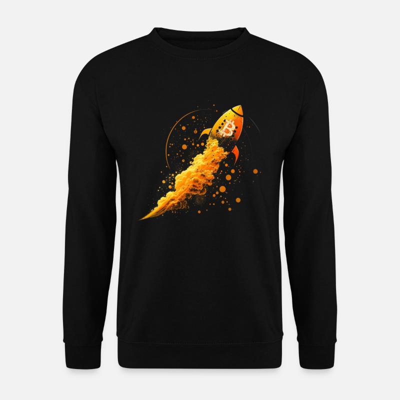 Bitcoin Rakete - Unisex Pullover - Schwarz