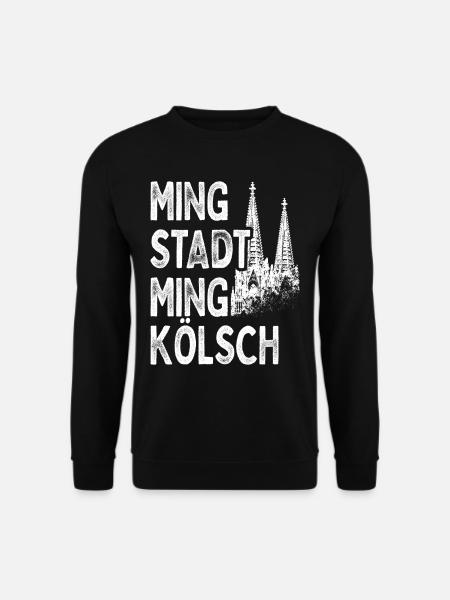 Ming Stadt Ming Kölsch Kölle Kölner Karneval Köln - Unisex Pullover - Schwarz