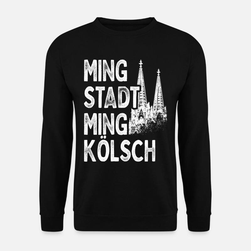Ming Stadt Ming Kölsch Kölle Kölner Karneval Köln - Unisex Pullover - Schwarz