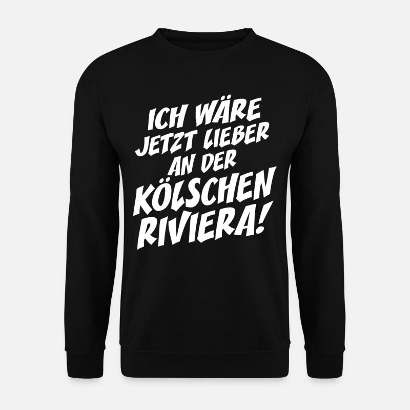 Kölsche Riviera Kölle Kölsch Kölner Karneval Köln - Unisex Pullover - Schwarz