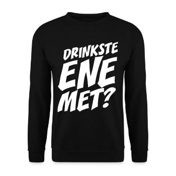 Dringste Ene Met Kölsch Köln Kölner Grundgesetz - Unisex Pullover - Schwarz - Vorne - Alina (178cm) & Michal (187cm)